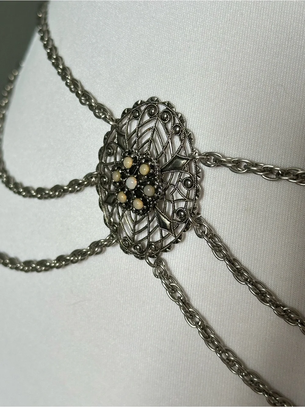 Vintage Bohemian Boho Multistrand Chain Belt Gothic Fairycore Renaissance Faire